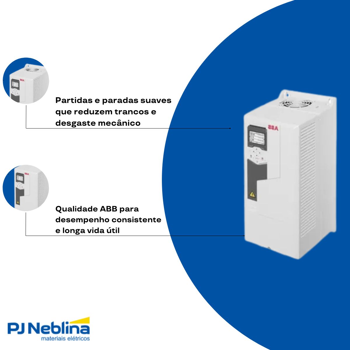Inversor Frequência Trifásico 380-480V 50/60Hz 23,6A 11Kw - Abb