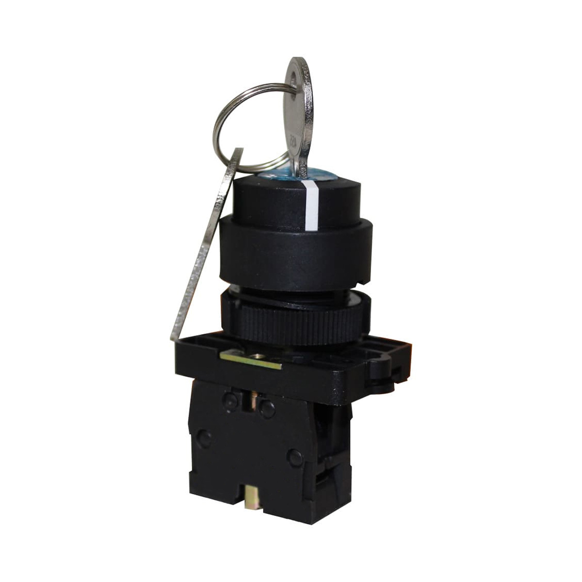 Chave Seletora Plástico 22Mm 2 Posições Fixas 1Na 90G Com Chave - Metaltex