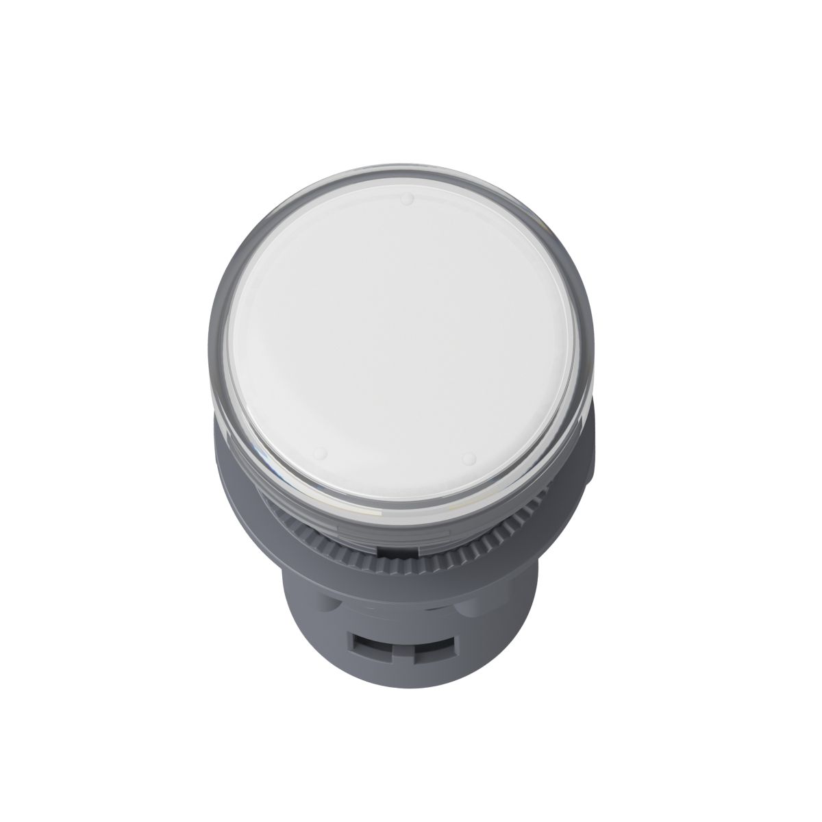 Sinaleiro Monobloco Faceado Redondo 22,5Mm 110Vca/Cc Plástico Led Branco Terminal Parafuso Plástico Preto Ip65 - Schneider