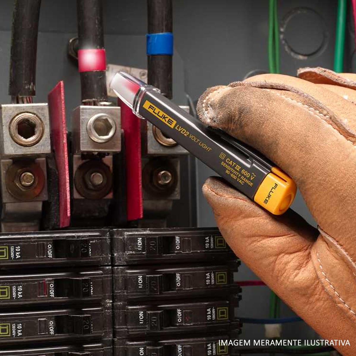 Detector Tensão Ac90 A 600V Com Lanterna Lvd2 - Fluke