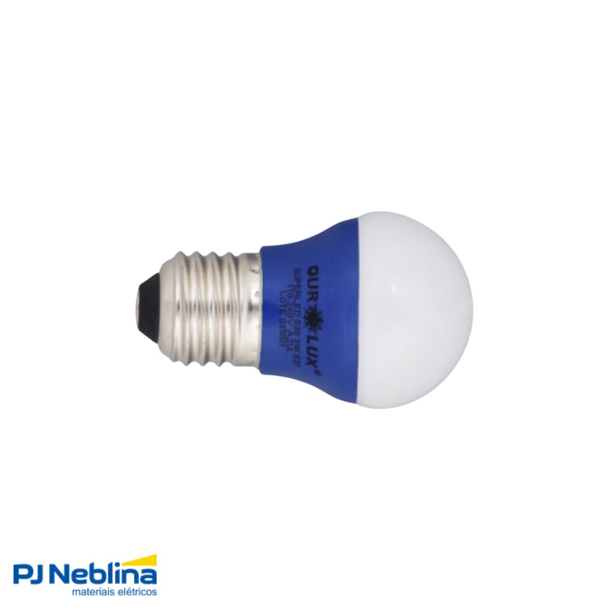Lampada Led Bolinha G45 3w Bivolt E27 Azul
