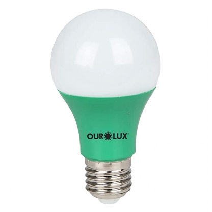 Lâmpada Led Bulbo A60 7W Bivolt E27 Verde - Ourolux
