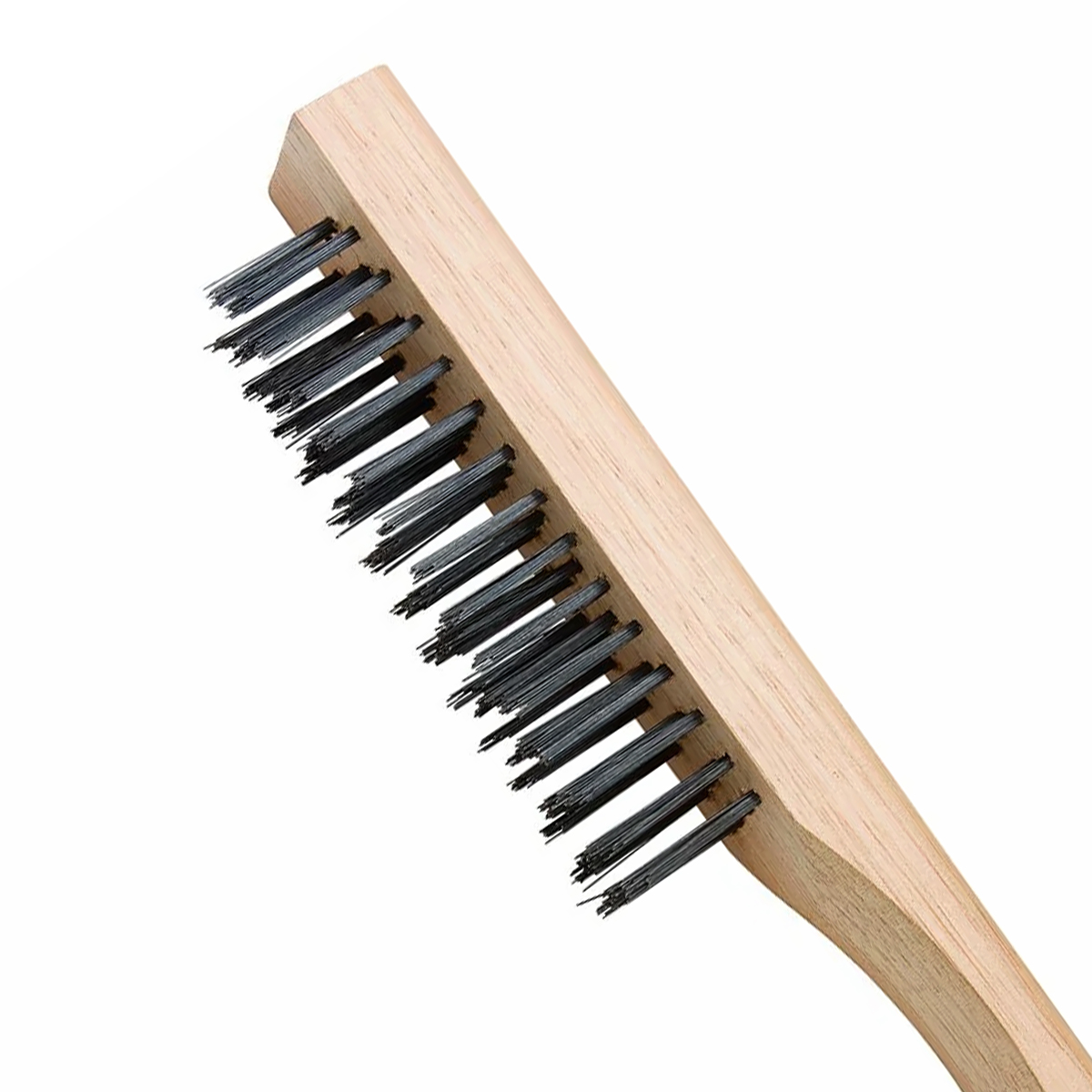 Escova De Aço Base Em Madeira 4 Fileiras De Cerdas 4,8x3,5x27Cm - Tramontina