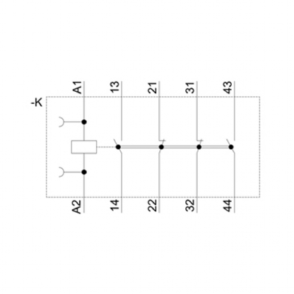 Contator Auxiliar 10A 220V 2Na+2Nf 50/60Hz 3RH21221AN20 - Siemens