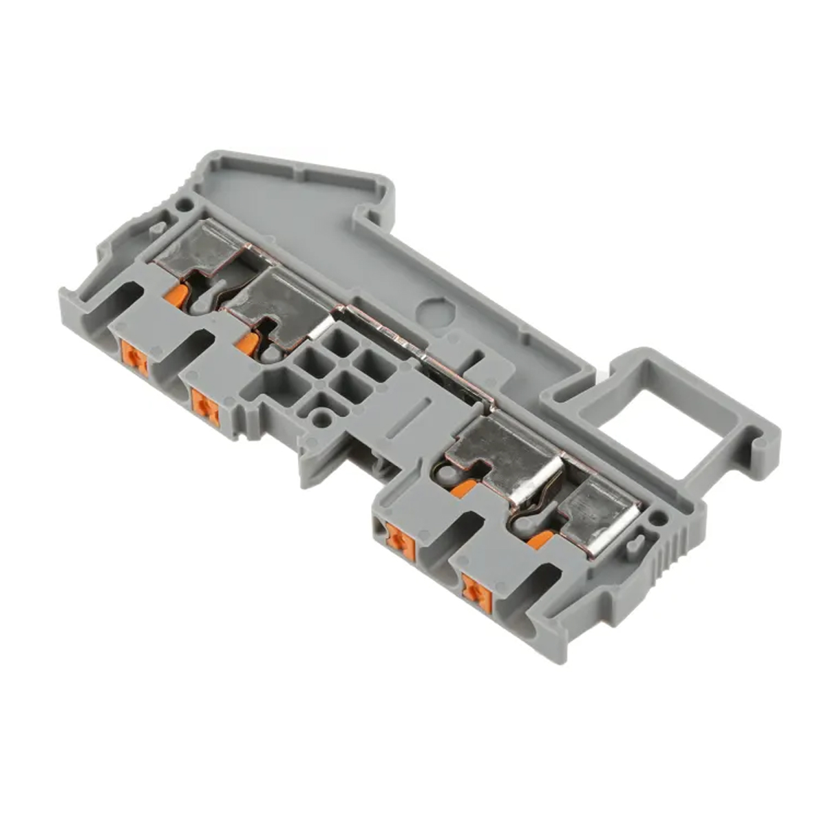 Conector Borne Passagem 4 Conexões 2,50Mm 800V Cinza Poliamida 24A Push-In - Phoenix