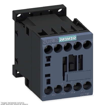 Contator Potência Tripolar 7A 24Vcc 1Nf 3RT20151BB42 - Siemens