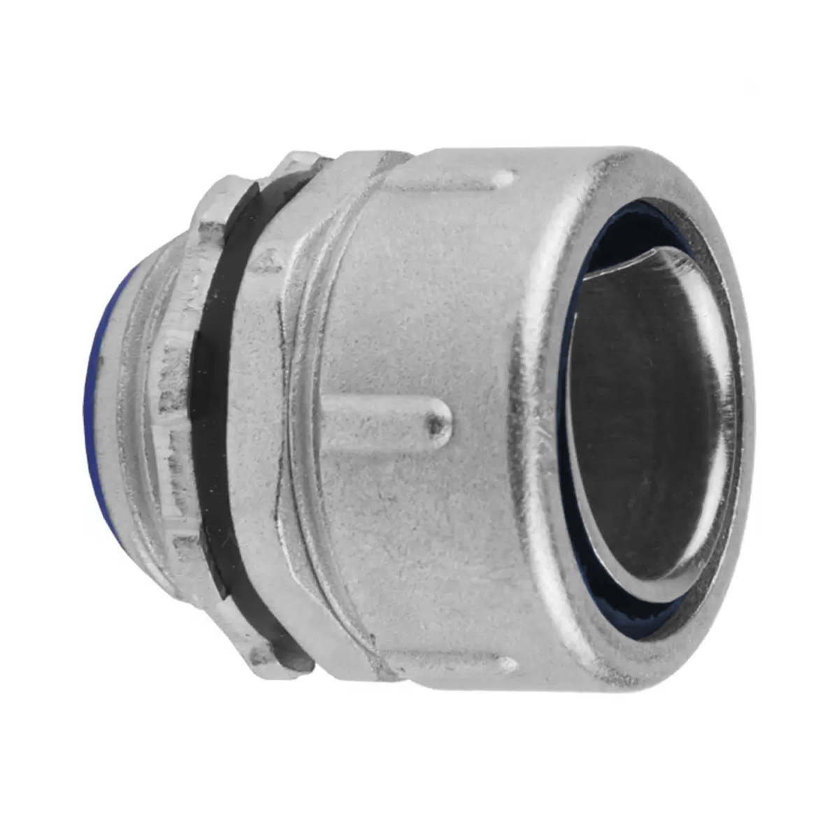 Conector Eletroduto Macho Reusável Zamak Zincado 1.1/4 Polegadas Rosca Bsp Reto Fixo Ip54 Kmra - Ekoflex