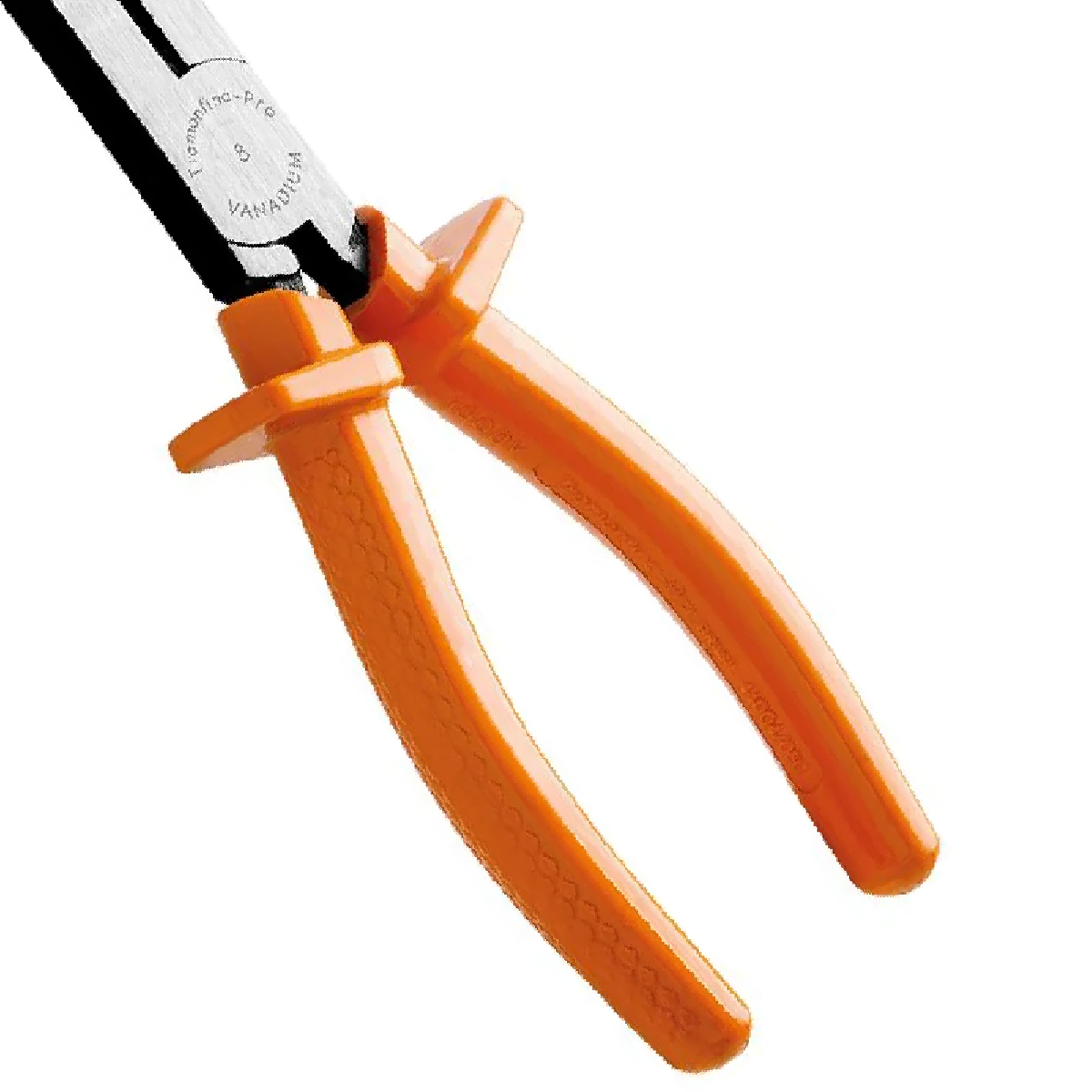 Alicate Bico Meia Cana Longo Curvo 8 Polegadas Isolado 1000V Laranja - Tramontina