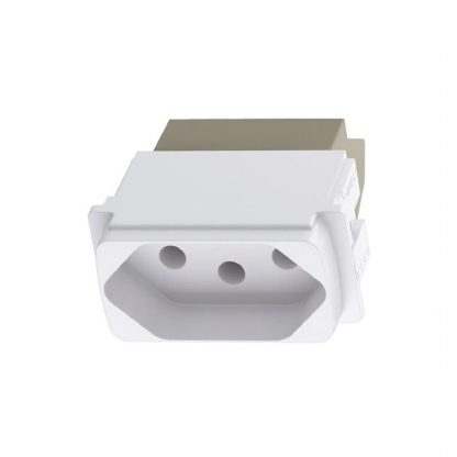 Módulo Tomada 10A Branco - Pialplus+