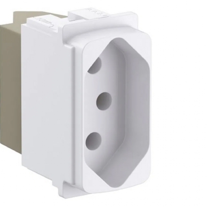 Módulo Tomada 10A Branco - Pialplus+