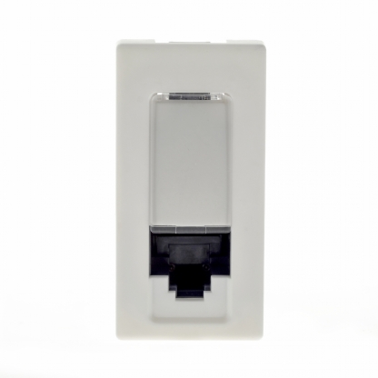 Módulo Tomada Rede RJ45 Cat5E Branco - Pialplus+