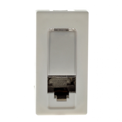 Módulo Tomada Rede RJ45 Cat6A Branco - Pialplus+
