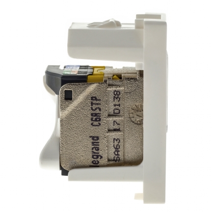 Módulo Tomada Rede RJ45 Cat6A Branco - Pialplus+