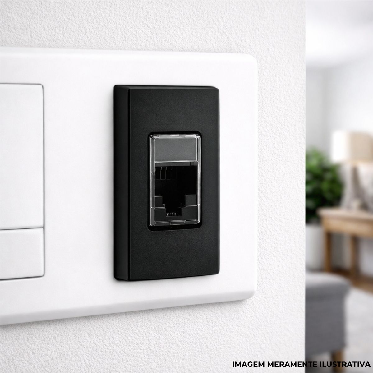 Modulo Tomada Rede Rj45 Cat5e (8 Fios) 1 Mod Pt Pialplus+