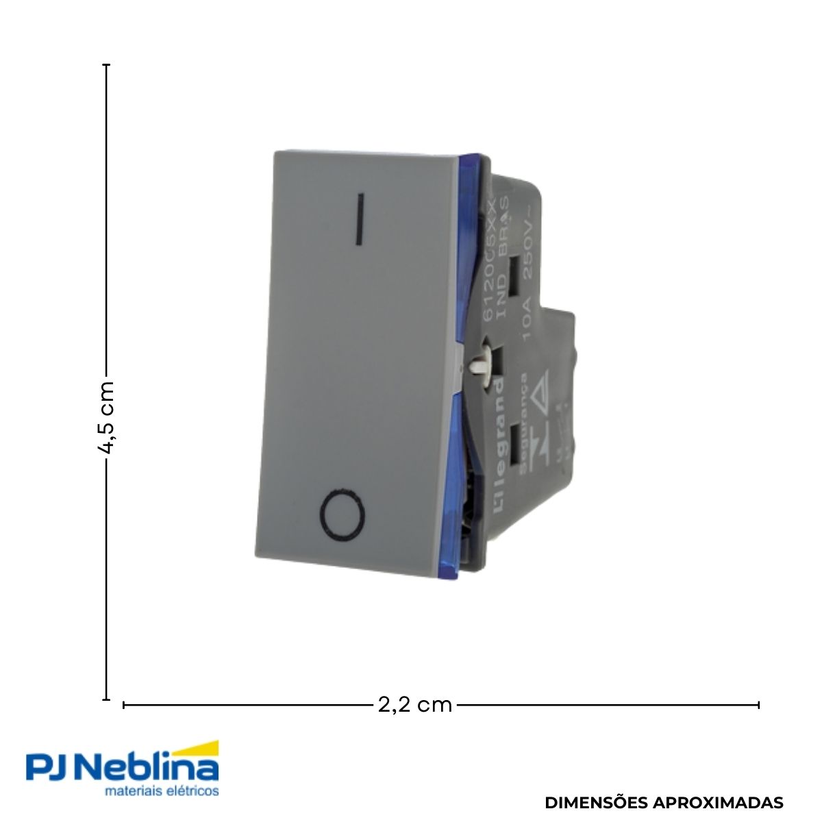 Modulo Interruptor Bipolar Simples 1 Mod 10a 250v Cz Pialplu