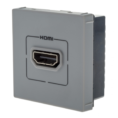 Módulo Tomada HDMI Multimidia Cinza - Pialplus+