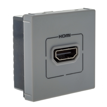 Módulo Tomada HDMI Multimidia Cinza - Pialplus+