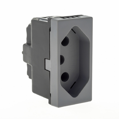 Módulo Tomada 20A Cinza - Pialplus+