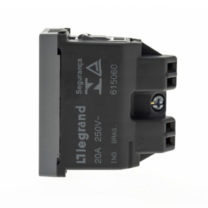 Módulo Tomada 20A Cinza - Pialplus+