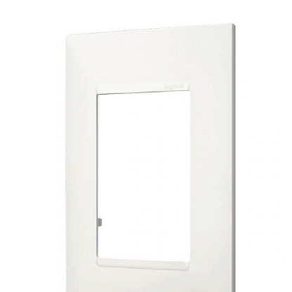 Placa Acabamento 3 Postos Horizontal 4x2 Branco - Pialplus+