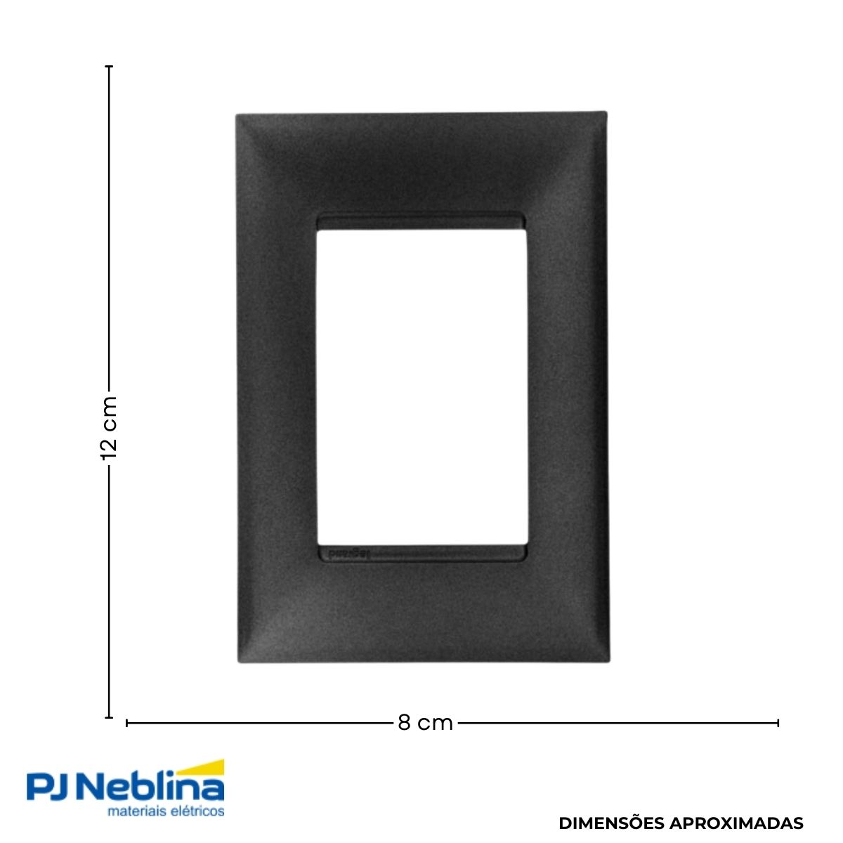 Placa Acabamento 4x2 3 Postos Pt Onix Pialplus+