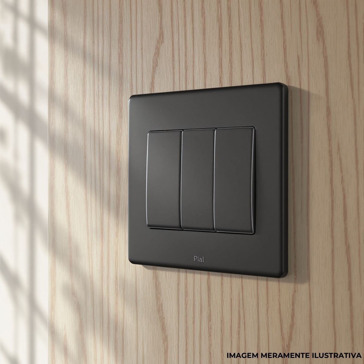 Placa Acabamento 4x2 3 Postos Pt Onix Pialplus+