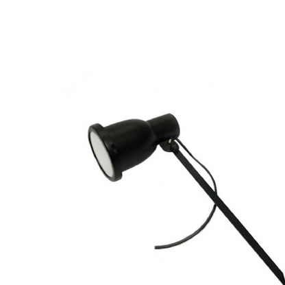 Luminária Espeto Jardim Redondo Preto Para Lâmpada Par30 E27 Difusor Vidro Transparente - Fm Lustre