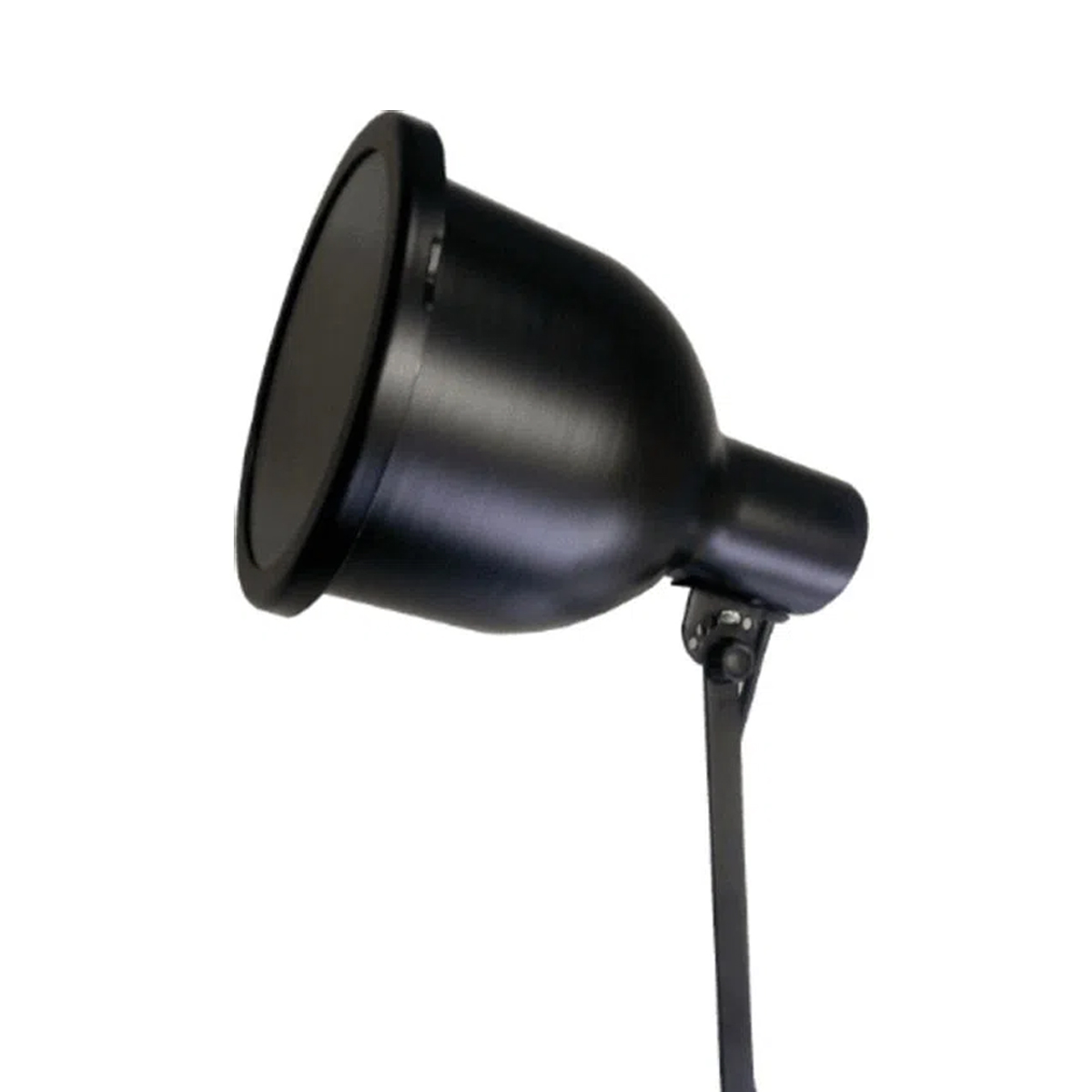 Luminária Espeto Jardim Redondo Preto Para Lâmpada Par38 E27 Difusor Vidro Transparente - Fm Lustre