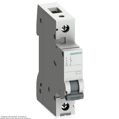 Disjuntor Mini Din Unipolar 32A Curva B 4,5Ka 220/380V 5SL11326MB - Siemens