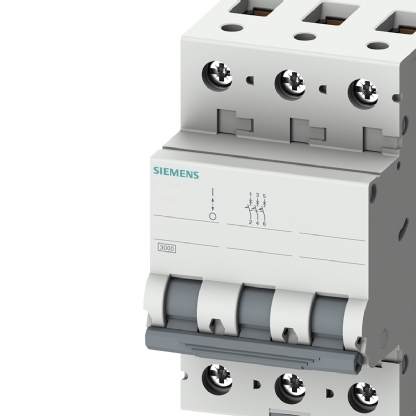 Disjuntor Mini Din Tripolar 40A Curva C 4,5Ka 220/380V 5SL13407MB - Siemens