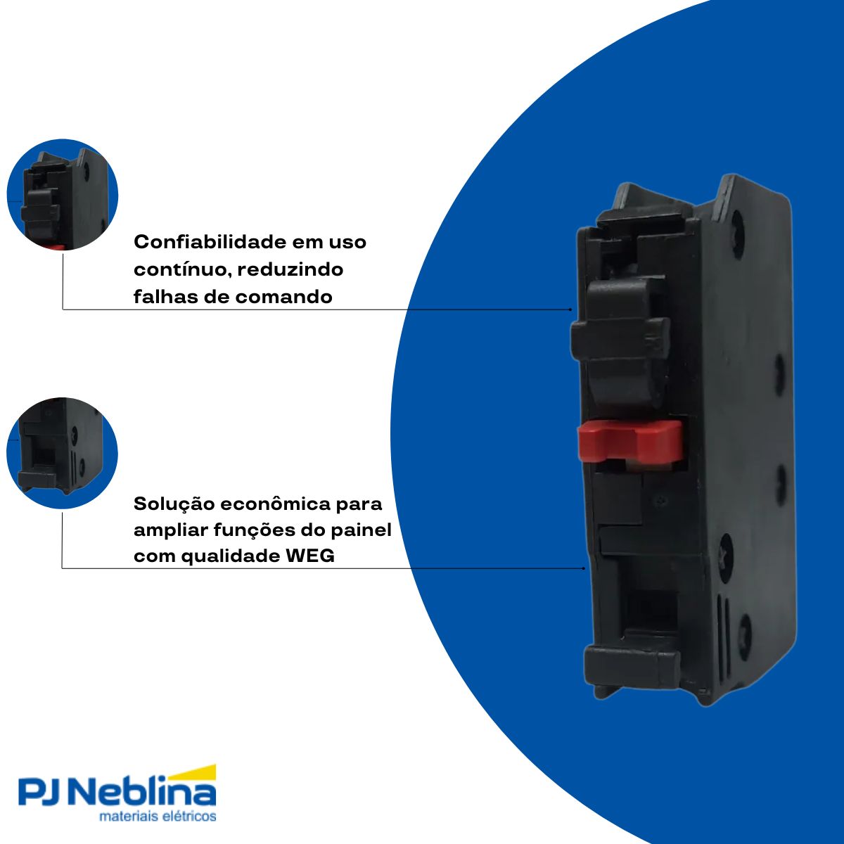 Bloco Contato Auxiliar Frontal 1Nf P/ Contator Cwl - Weg