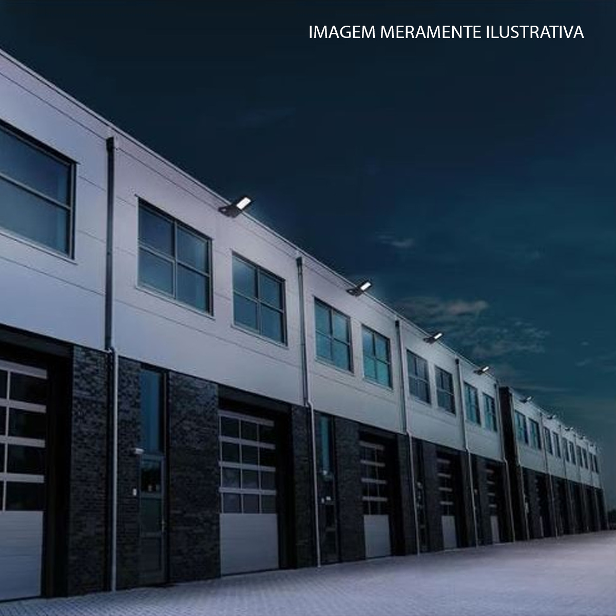 Luminária Refletor Led Retangular Embutir Preto 100W Bivolt 6500K Luz Branca 10000Lm 50/60Hz Philips