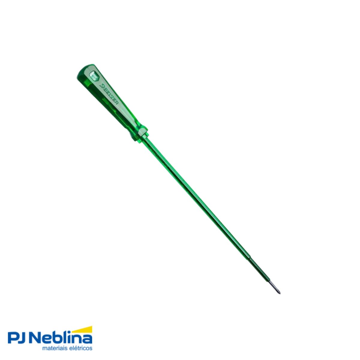 Chave Fenda Ponta Cruzada (Philips) Isolada 1000V Ph0 1/8X8Pol (3X200Mm) Cabo Ergonom Verde - Belzer