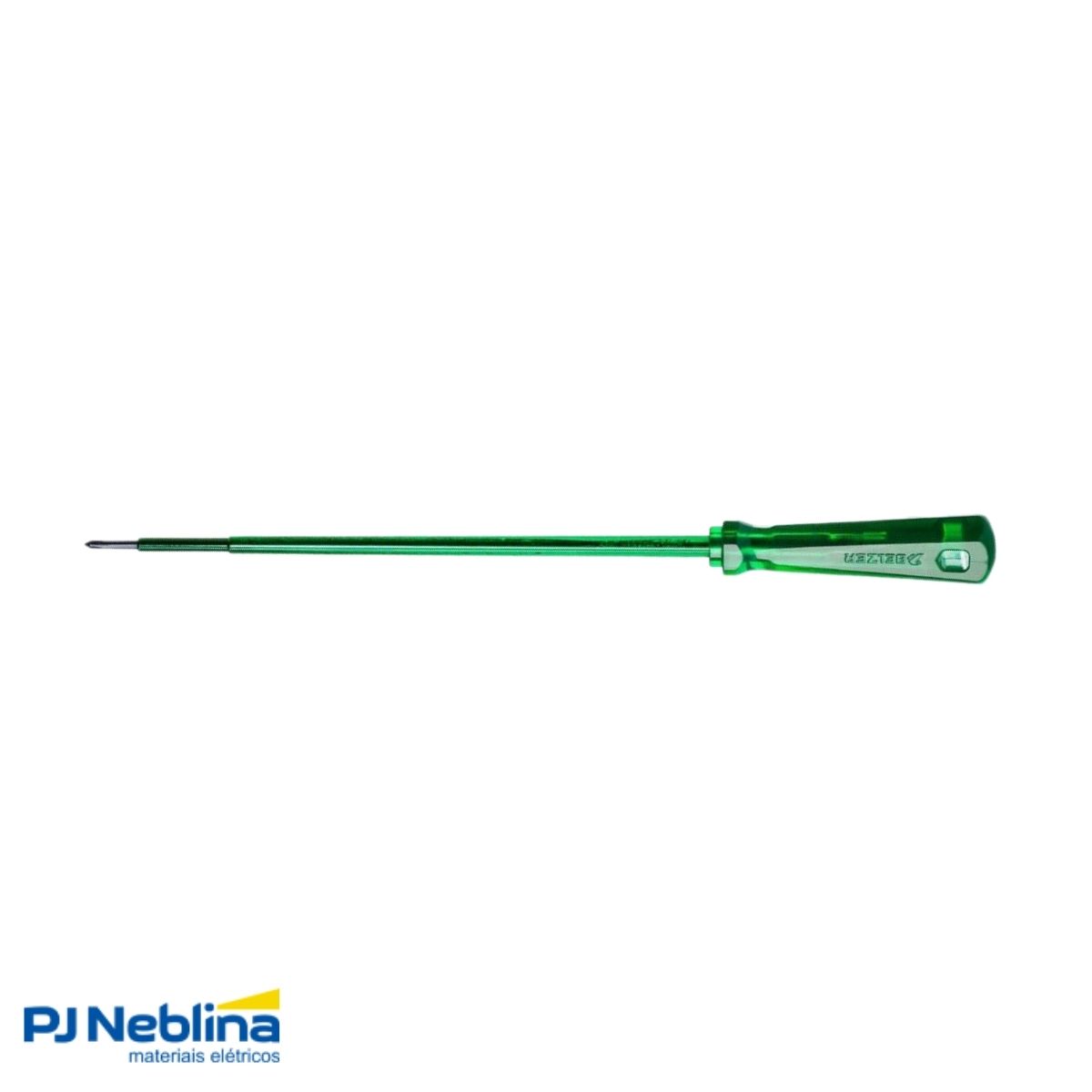 Chave Fenda Ponta Cruzada (Philips) Isolada 1000V Ph0 1/8X8Pol (3X200Mm) Cabo Ergonom Verde - Belzer