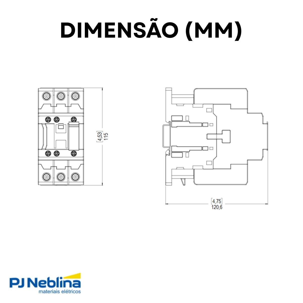 Contator Potência Tripolar 40A 220V 1Na+1Nf 50/60Hz - Weg