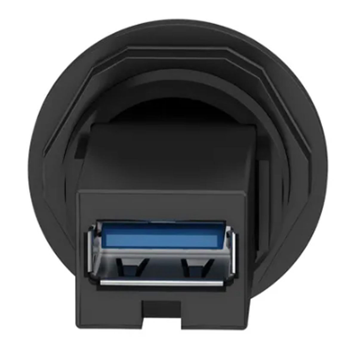 Acessório Botão Porta Usb 22mm Plástico Preto Para Montagem Em Furo XB5PUSB3 - Schneider Electric