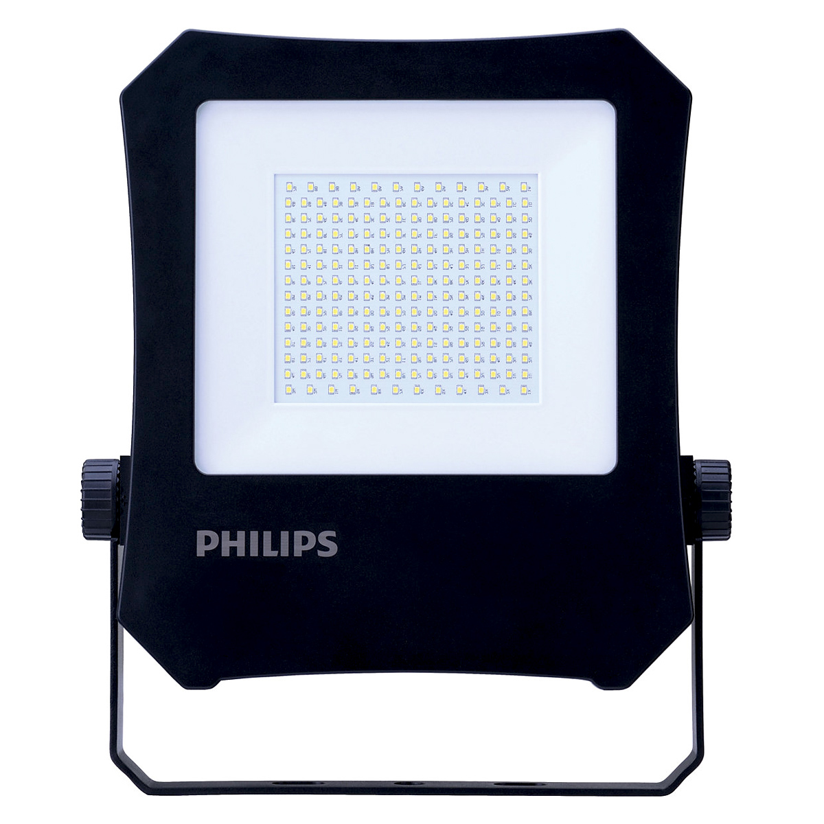 Luminária Refletor Led Retangular Preto 200W Bivolt 6500K Luz Branca 20000Lm 30000H Philips