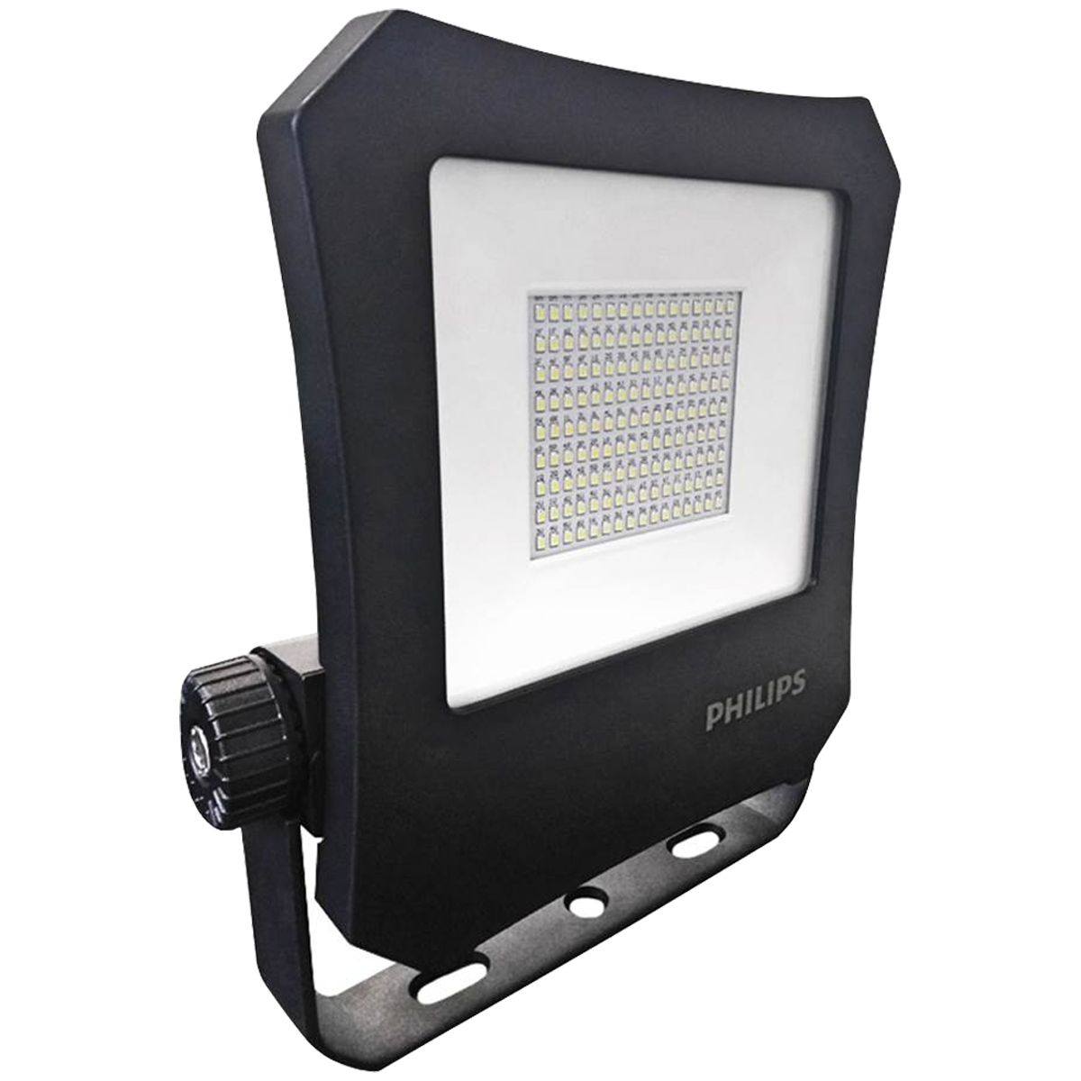 Luminária Refletor Led Retangular Preto 200W Bivolt 6500K Luz Branca 20000Lm 30000H Philips