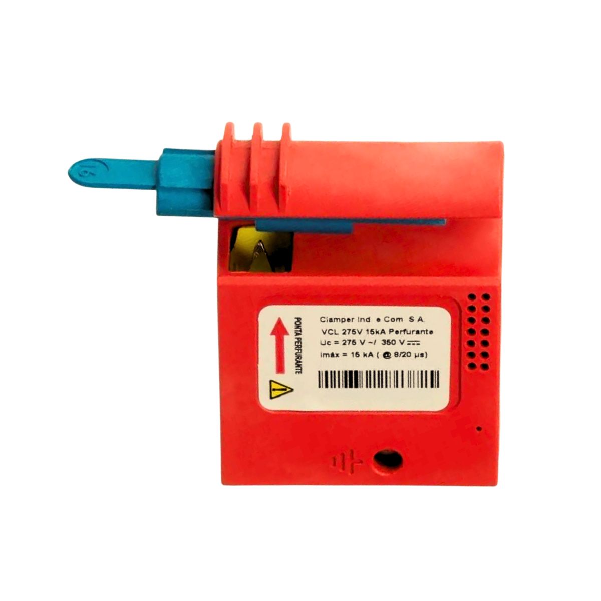 Dispositivo DPS Perfurante 275V 20kA Vermelho - Clamper