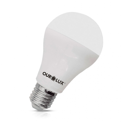 Lâmpada Led Bulbo A55 6W Bivolt E27 6500K Luz Branca - Ourolux
