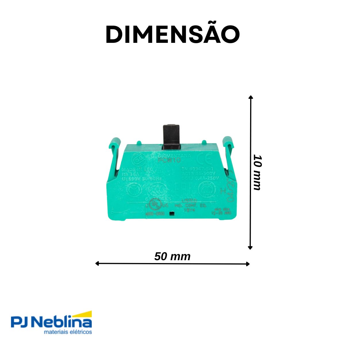 Bloco Contato Auxiliar P/Chave Seccionadora Base 1Na - Weg