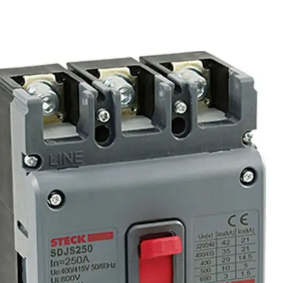 Disjuntor Caixa Moldada Tripolar 350A 50Ka 400/415V 50/60Hz - Steck