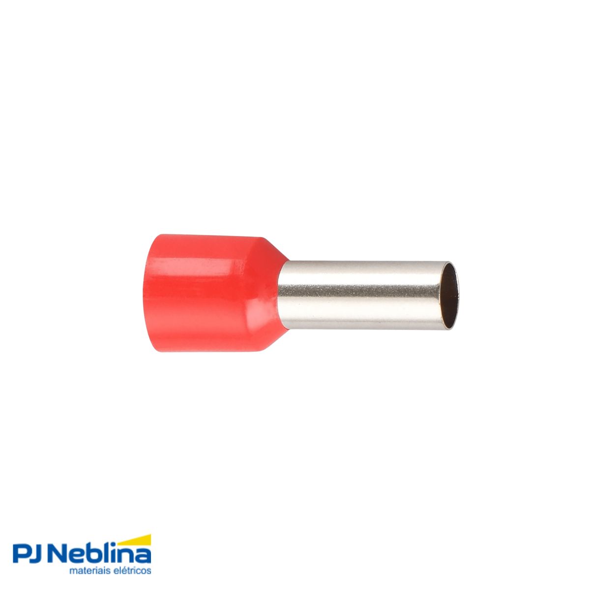 Terminal Tubular (Ilhos) 10Mm (7Awg) Pré-Isolado Vermelho - Intelli