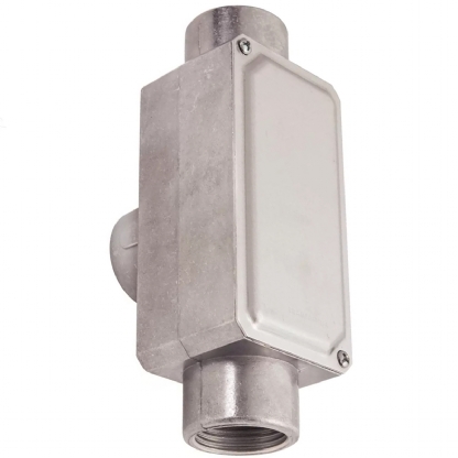 Condulete Alumínio Fixo Tipo Tb 1/2 Sem Rosca Sem Pintura Sem Tampa Sem Vedação - Wetzel