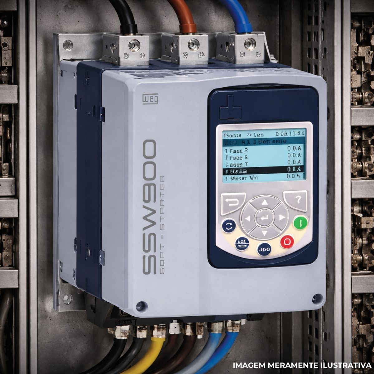 Chave Partida Softstarter Trifásico 61A 220-575V 45Kw Ip20 - Weg