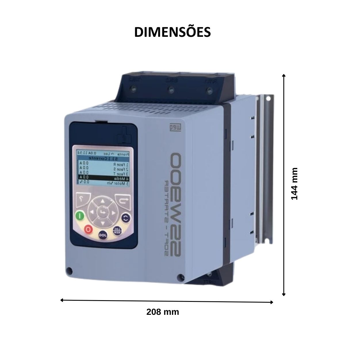 Chave Partida Softstarter Trifásico 85A 110-240V 55Kw Ip20 12956628 Weg