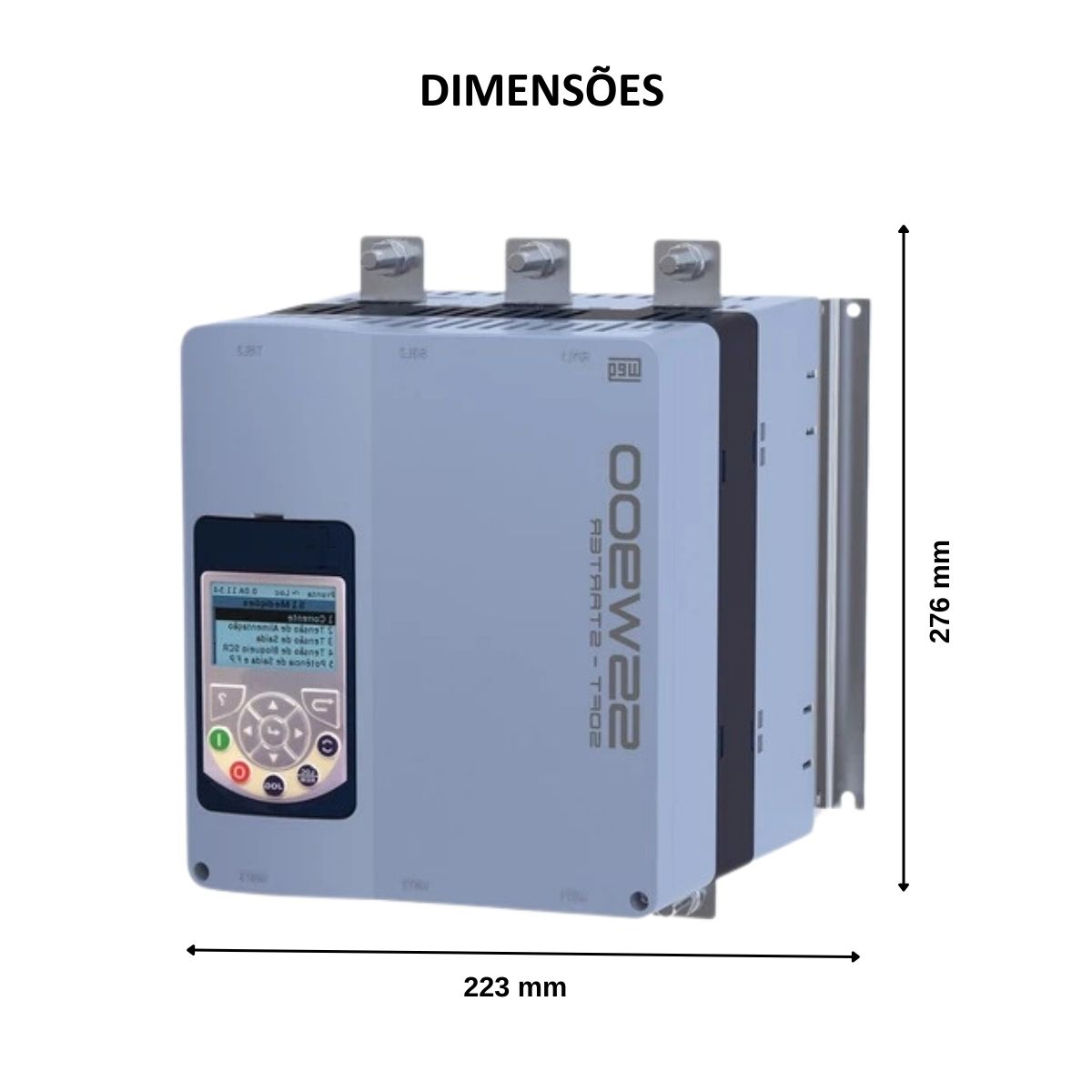 Chave Partida Softstarter Trifásico 346A 110-240V 260Kw Ip00 12960989 Weg