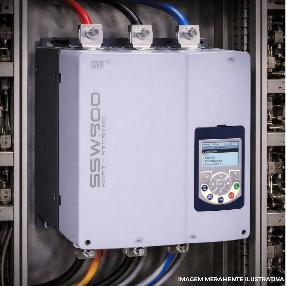 Chave Partida Softstarter Trifásico 365A 220-575V 300Kw Ip00 - Weg
