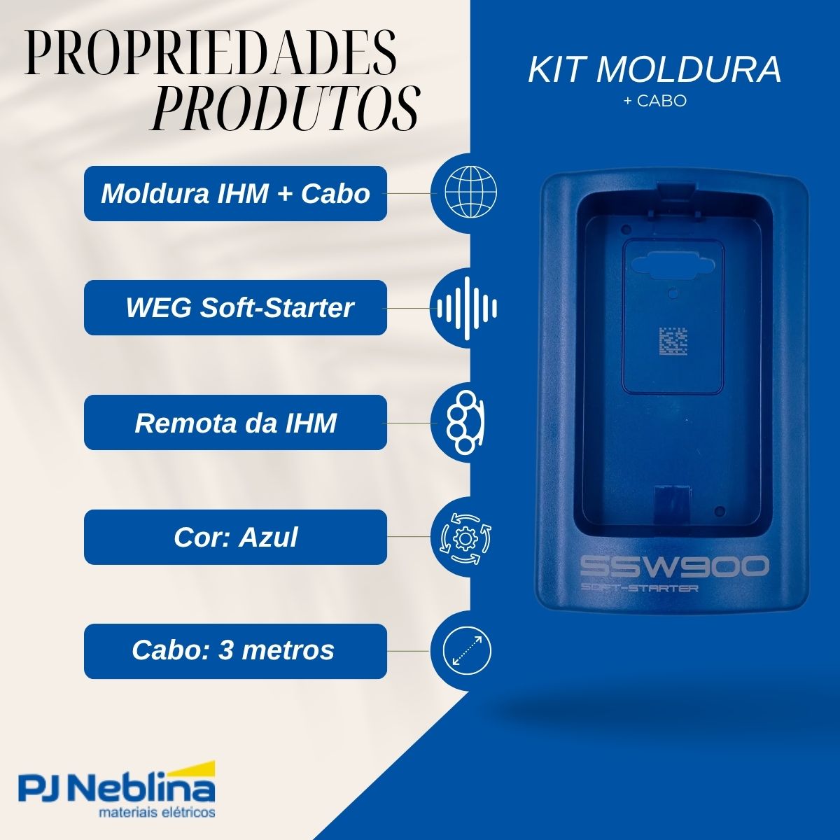 Kit Moldura Ihm+Cabo 3M P/Ssw900 - Weg