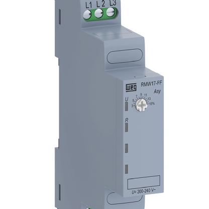 Relé Supervisão Trifásico Falta Fase Sem Neutro 380-480V RMW17-FF01D97 - WEG